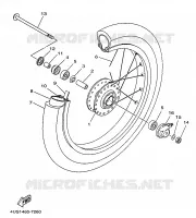 ROUE AVANT pour Yamaha F1-Z 1997