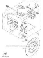 ETRIER DE FREIN AVANT pour Yamaha F1-Z 1997