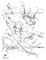 GUIDON ET CABLES pour Yamaha F1-Z 1997