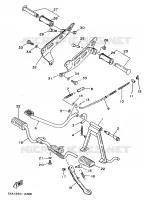 SUPPORT / REPOSE PIEDS pour Yamaha F1-Z 1997