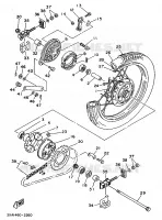 ROUE ARRIERE pour Yamaha F1 1997