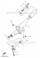 ECHAPPEMENT pour Yamaha F1 1997