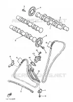 ARBRE A CAMES / CHAINE DE DISTRIBUTION pour Yamaha VMAX 1988