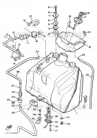 RESERVOIR A ESSENCE pour Yamaha VMAX 1988