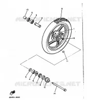 ROUE AVANT pour Yamaha VMAX 1988