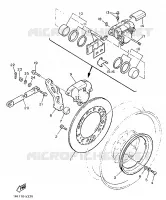 ETRIER DE FREIN ARRIERE pour Yamaha VMAX 1988
