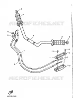 GUIDON ET CABLES pour Yamaha VMAX 1988