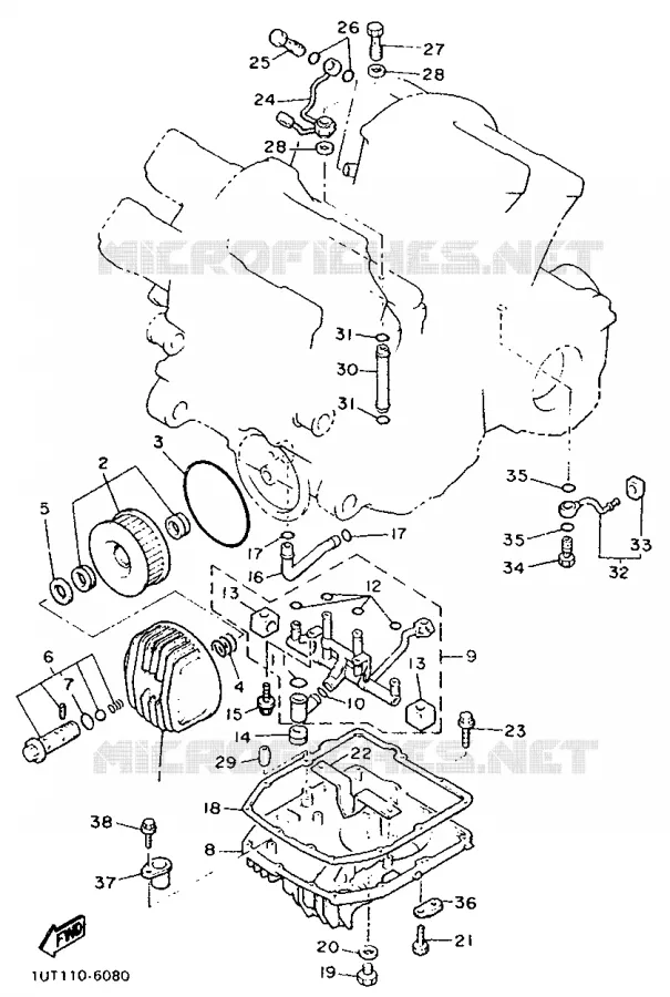 FILTRE A HUILE Yamaha MOTO 1200 1992 VMAX  V-MAX12