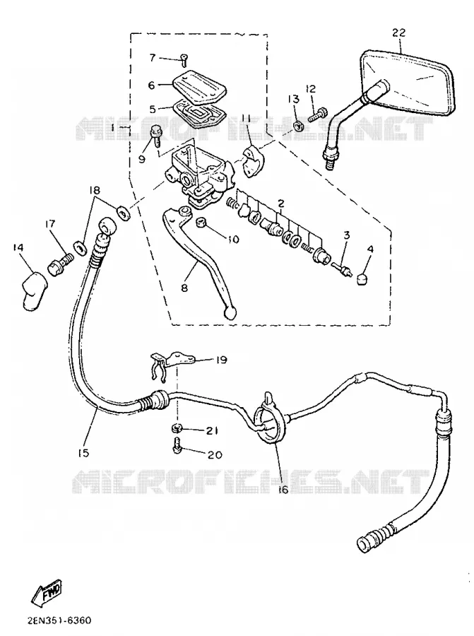MAITRE CYLINDRE D'EMBRAYAGE Yamaha MOTO 1200 1992 VMAX  V-MAX12
