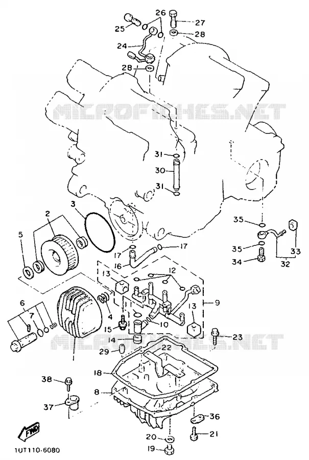 FILTRE A HUILE Yamaha MOTO 1200 1992 VMAX  V-MAX12