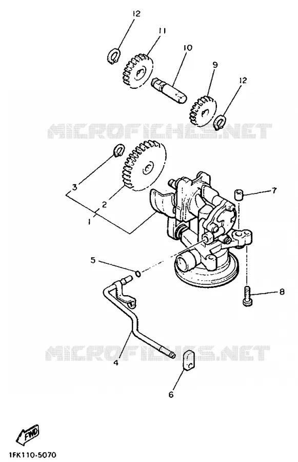 POMPE A HUILE Yamaha MOTO 1200 1992 VMAX  V-MAX12
