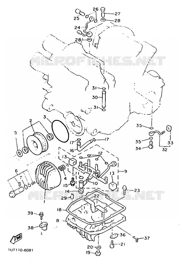 FILTRE A HUILE Yamaha MOTO 1200 1993 VMAX  V-MAX12