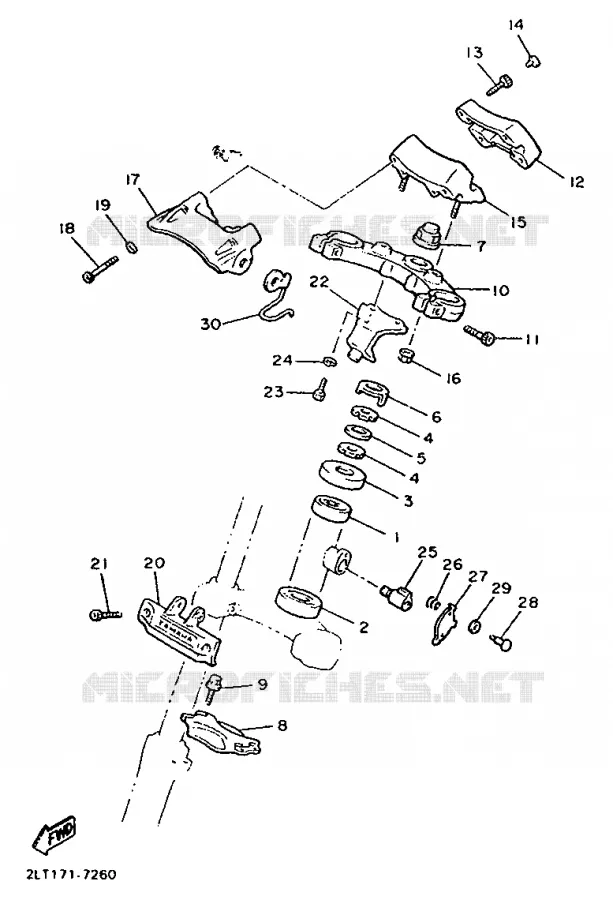 DIRECTION Yamaha MOTO 1200 1993 VMAX  V-MAX12
