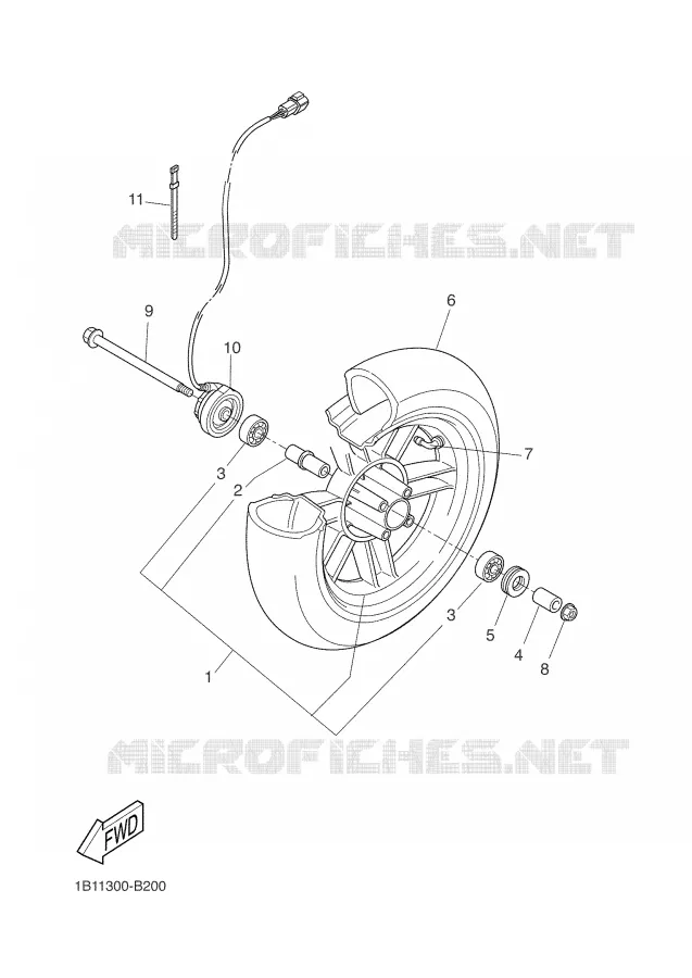 ROUE AVANT Yamaha SCOOTER 50 2003 BW'S  CW50N