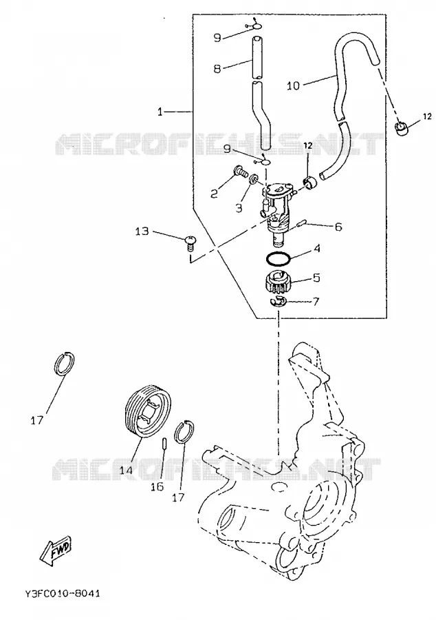 POMPE A HUILE Yamaha SCOOTER 50 1995 BOOSTER  CW50R