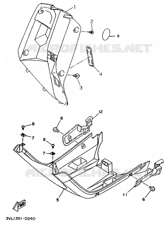 PROTEGE JAMBES Yamaha SCOOTER 50 1995 BOOSTER  CW50R