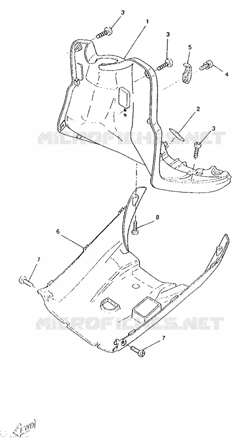 PROTEGE JAMBES Yamaha SCOOTER 50 1995 BOOSTER  CW50RS