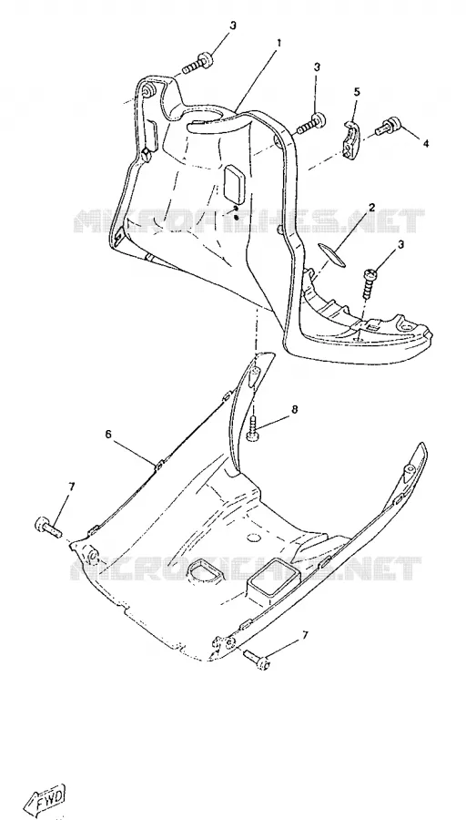 PROTEGE JAMBES Yamaha SCOOTER 50 1996 BOOSTER  CW50RS