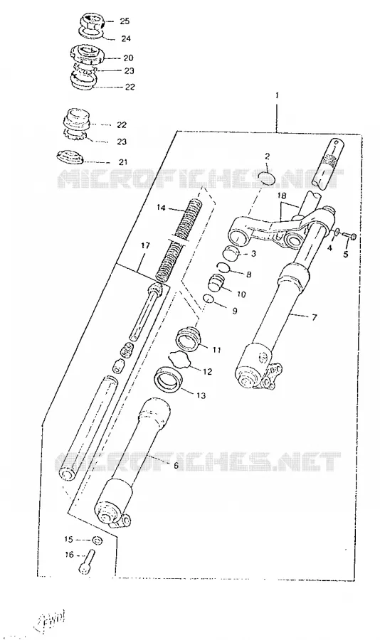 FOURCHE Yamaha SCOOTER 50 1996 BOOSTER  CW50RS