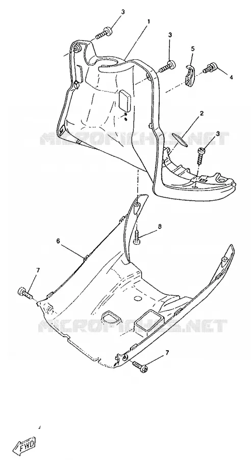 PROTEGE JAMBES Yamaha SCOOTER 50 1996 BOOSTER  CW50RS