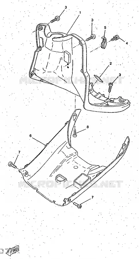 PROTEGE JAMBES Yamaha SCOOTER 50 1997 BOOSTER  CW50RS
