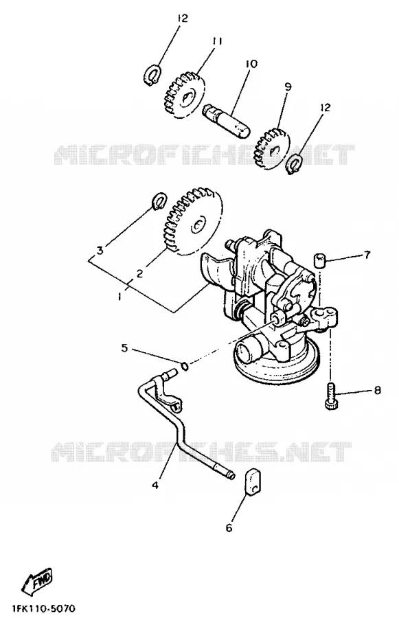 POMPE A HUILE Yamaha MOTO 1200 1996 VMAX  V-MAX12