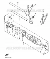 BARILLET DE SELECTION / FOURCHETTES pour Yamaha VMAX 1997