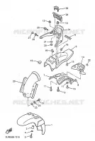 GARDE BOUE pour Yamaha VMAX 1997