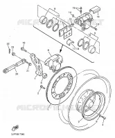 ETRIER DE FREIN ARRIERE pour Yamaha VMAX 1997