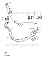 GUIDON ET CABLES pour Yamaha VMAX 1997