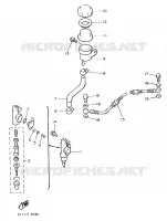 MAITRE CYLINDRE DE FREIN ARRIERE pour Yamaha VMAX 1997