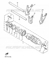 BARILLET DE SELECTION / FOURCHETTES pour Yamaha VMAX 1997