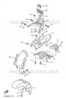 GARDE BOUE pour Yamaha VMAX 1997