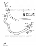 GUIDON ET CABLES pour Yamaha VMAX 1997
