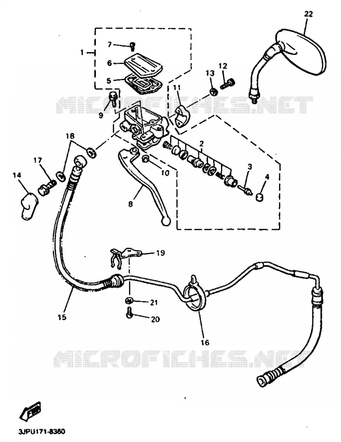 MAITRE CYLINDRE D'EMBRAYAGE Yamaha MOTO 1200 1999 VMAX  VMX12