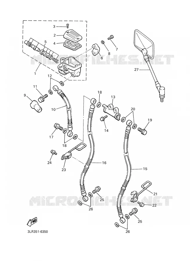 MAITRE CYLINDRE AVANT Yamaha MOTO 1200 2001 VMAX  VMX12