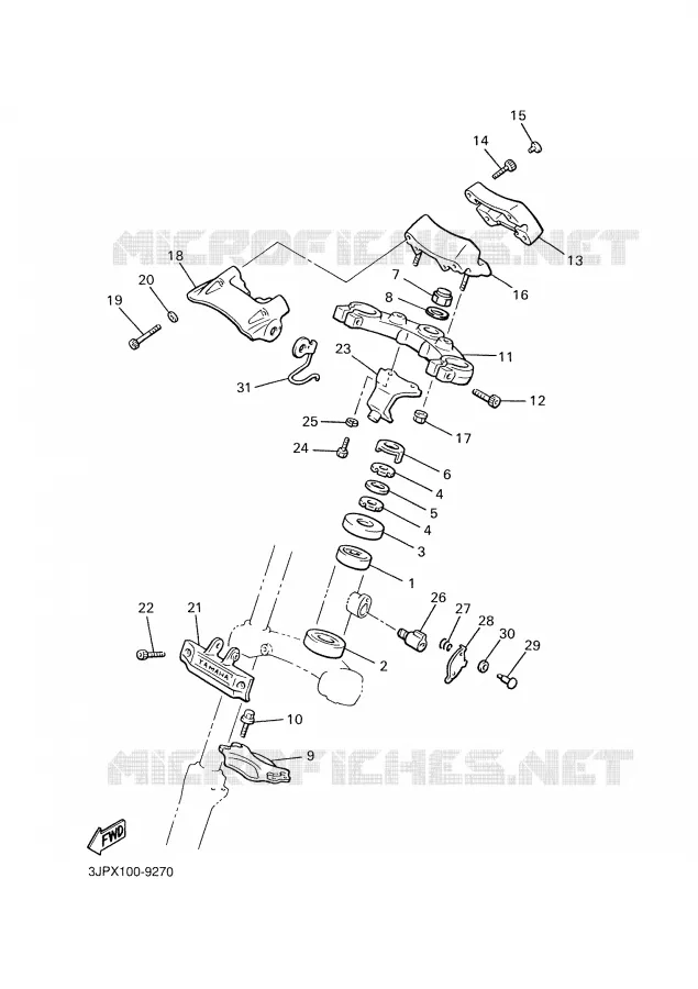 DIRECTION Yamaha MOTO 1200 2002 VMAX  VMX12