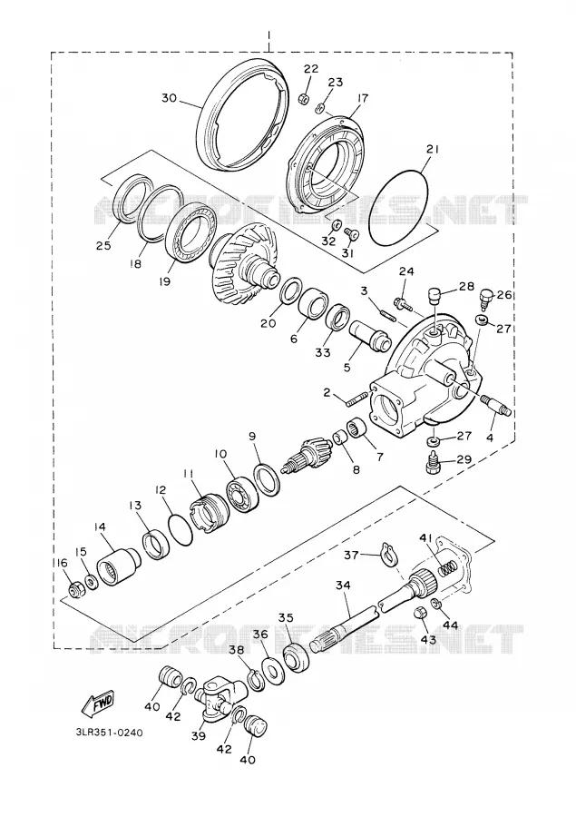 CARDAN / COUPLE CONIQUE Yamaha MOTO 1200 2002 VMAX  VMX12