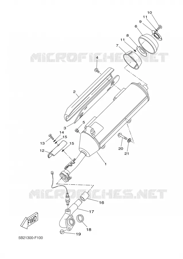 ECHAPPEMENT Yamaha SCOOTER 250 2007 XCITY  VP250