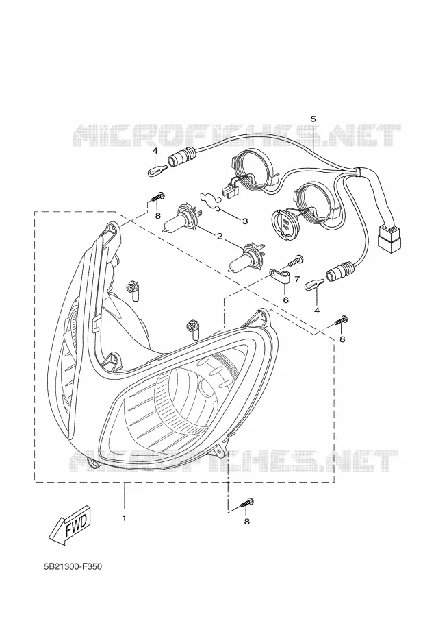 PHARE  Yamaha SCOOTER 250 2007 XCITY  VP250