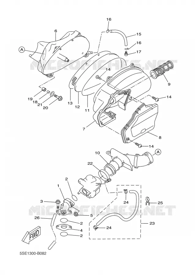 ADMISSION Yamaha SCOOTER 300 2002 VERSITY  VP300