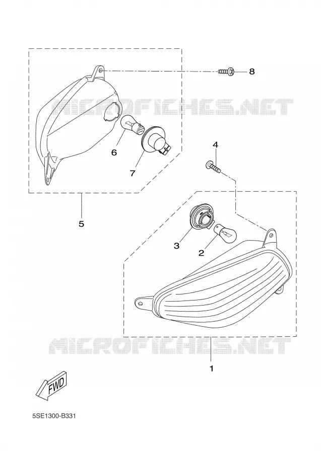 CLIGNOTANT Yamaha SCOOTER 300 2002 VERSITY  VP300