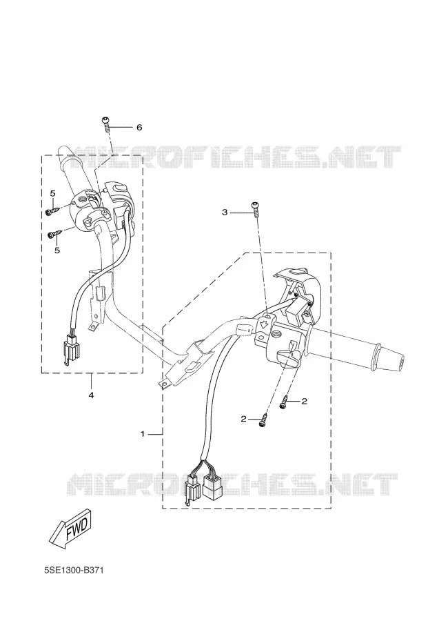 COMMODO / LEVIER Yamaha SCOOTER 300 2004 VERSITY  VP300 VERSITY