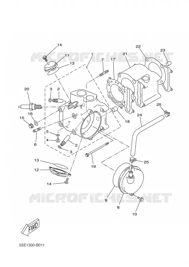 CYLINDRE Yamaha SCOOTER 300 2005 VERSITY  VP300 VERSITY
