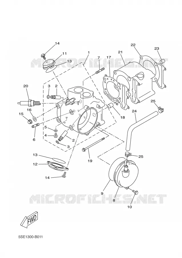 CYLINDRE Yamaha SCOOTER 300 2006 VERSITY  VP300 VERSITY