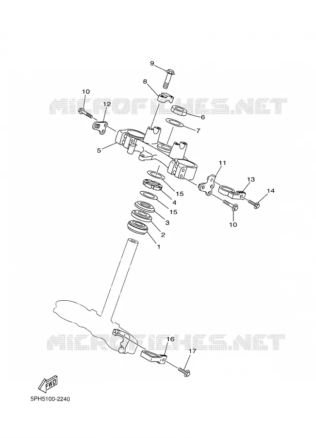 DIRECTION Yamaha MOTO 250 2002 WRF  WR250F