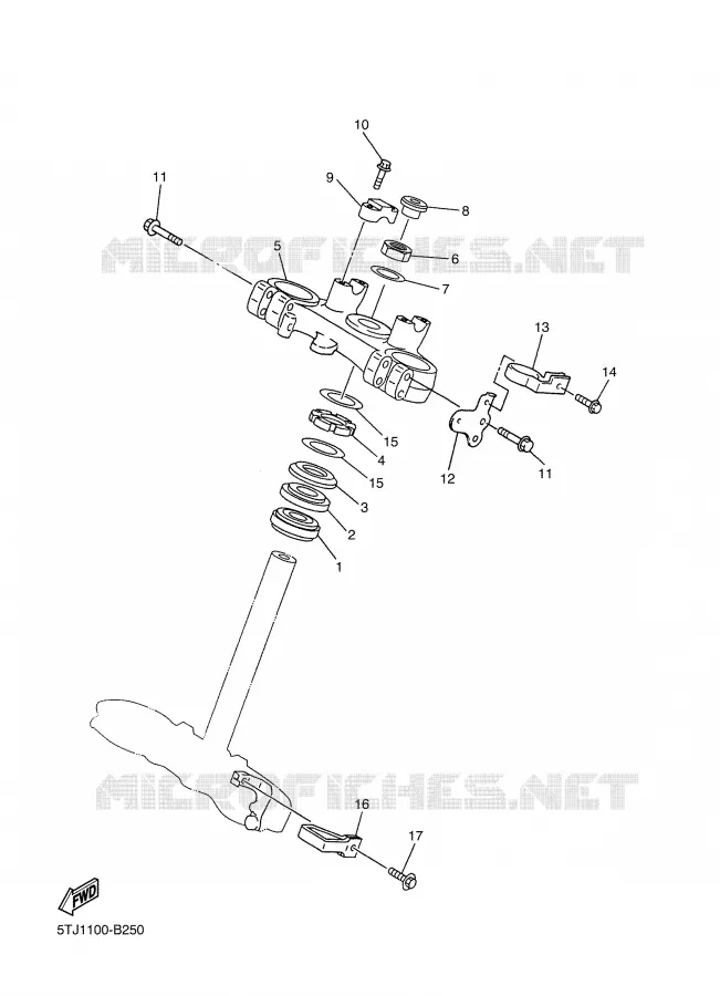 DIRECTION Yamaha MOTO 250 2004 WRF  WR250F