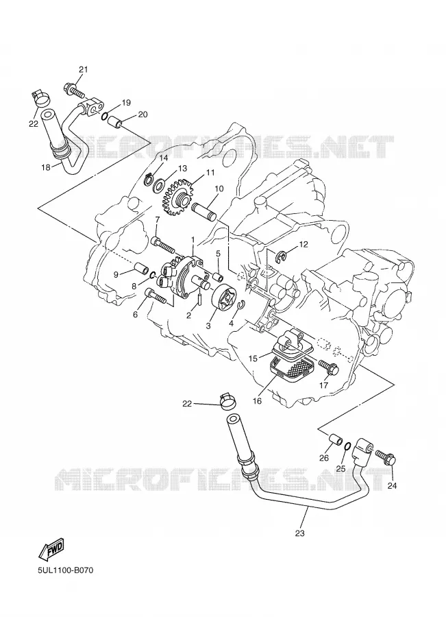 POMPE A HUILE Yamaha MOTO 250 2006 WRF  WR250F