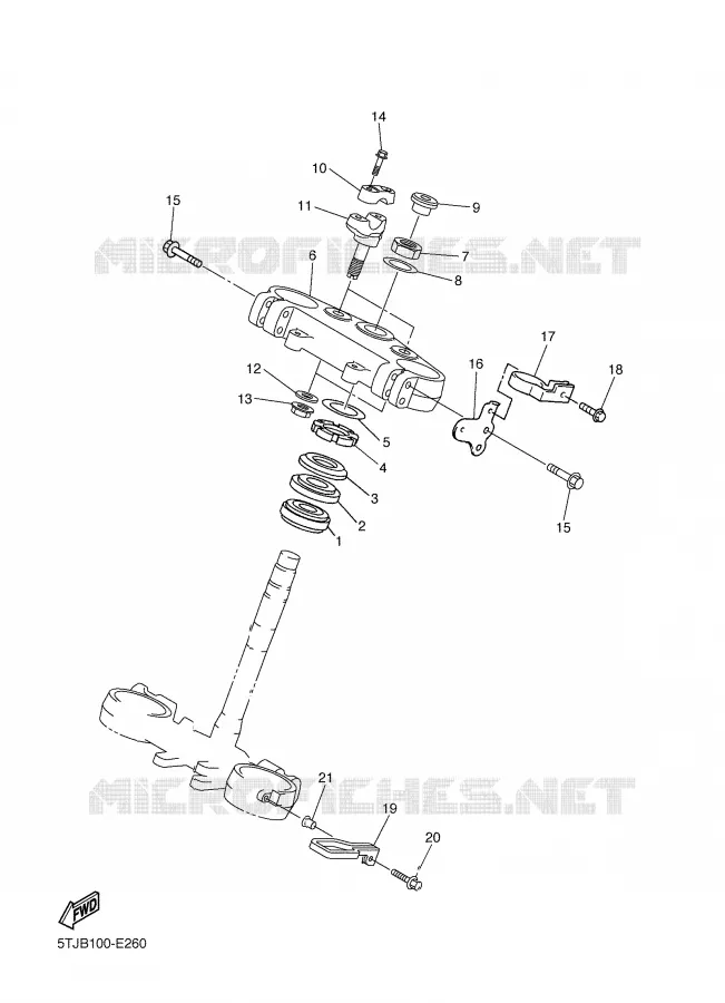 DIRECTION Yamaha MOTO 250 2006 WRF  WR250F