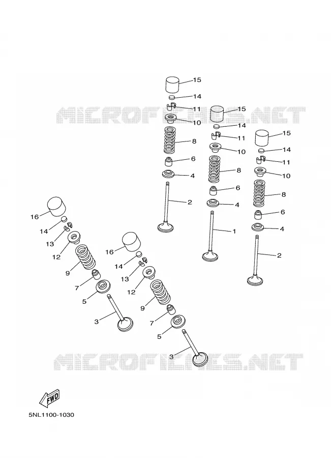 SOUPAPE Yamaha MOTO 250 2003 WRF  WR250FR